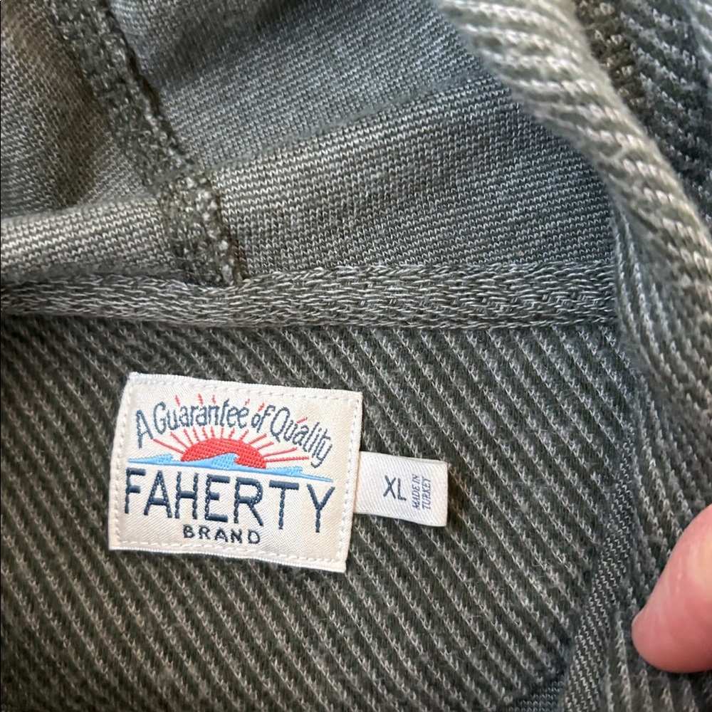 Men’s Faherty hooded sweatshirt size XL - Picture 3 of 5